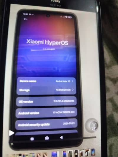 Xiaomi Redmi Note 13 8/256 GB deul SIM only mobile good & original c