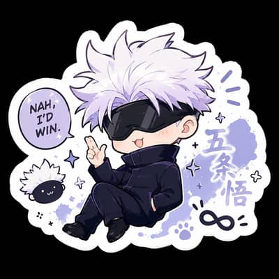 anime style laptop stickers