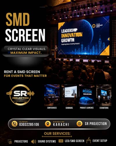 Projector Screen Digital Standee Smd Screen