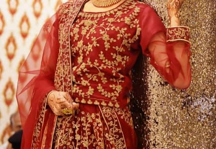 For Sale: Maroon Lehenga Choli in Karachi
