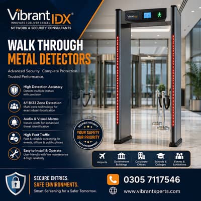 Walk Through Gate, Garrett, Hikvision | Xray Baggage Scanner Machines