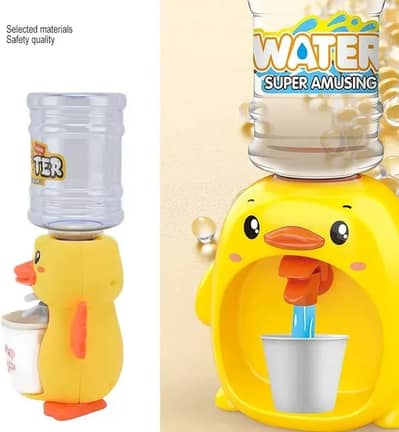 Mini Duck Water Dispenser Toy Drinking Fountain Cute Yellow Duck