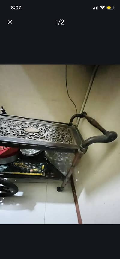Side wooden table
