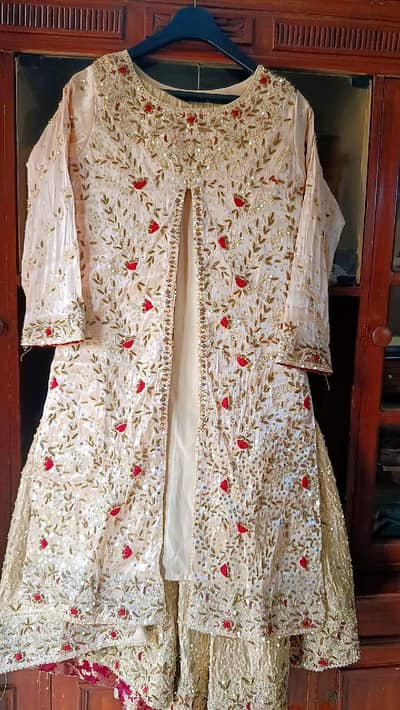new, Full Hand work farshi sharara for bride