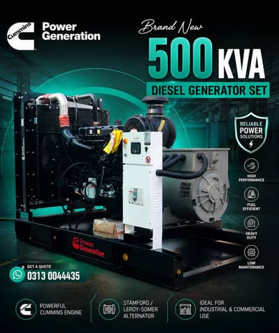 500 KVA Cummins Brand New Generator for Sale in Pakistan | QSZ-13-G3