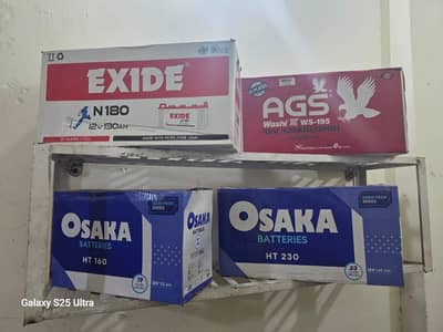 Brand new osaka exide Ags battries