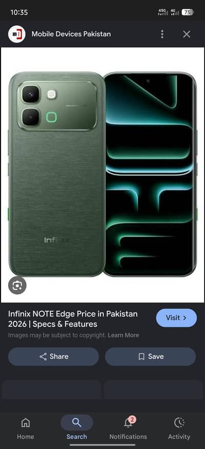 Infinix Note edge 5g