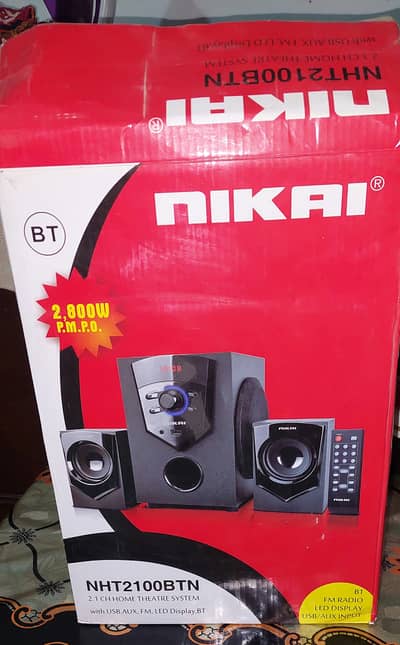 NIKAI 2.1 Channel Home Theatre System – Bluetooth | USB | FM | AUX