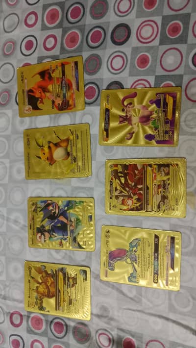 golden pokemon cards, 7 pack