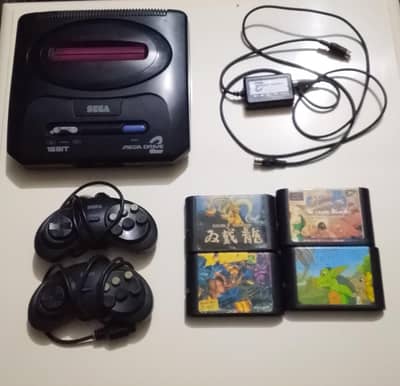 SEGA MEGA DRIVE 2 (original) Asian pal version with 4 games