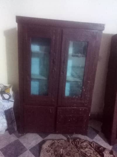cupboard with glass doors