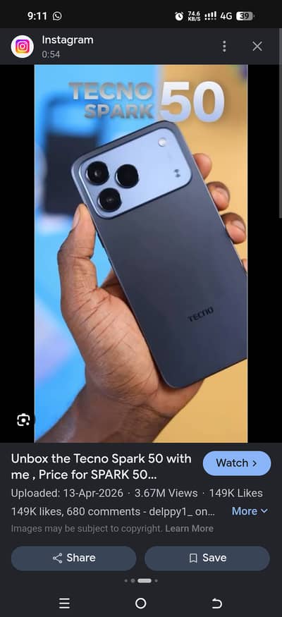 Tecno spark 50 for sale 10 month warranty