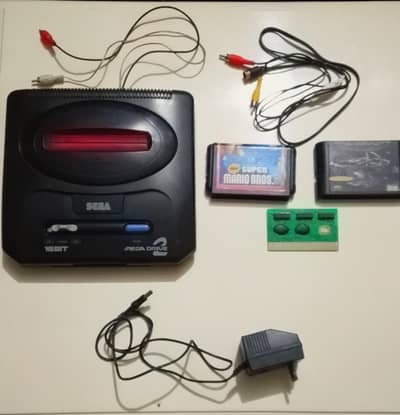 Sega Mega drive 2 with 3 games all accessories