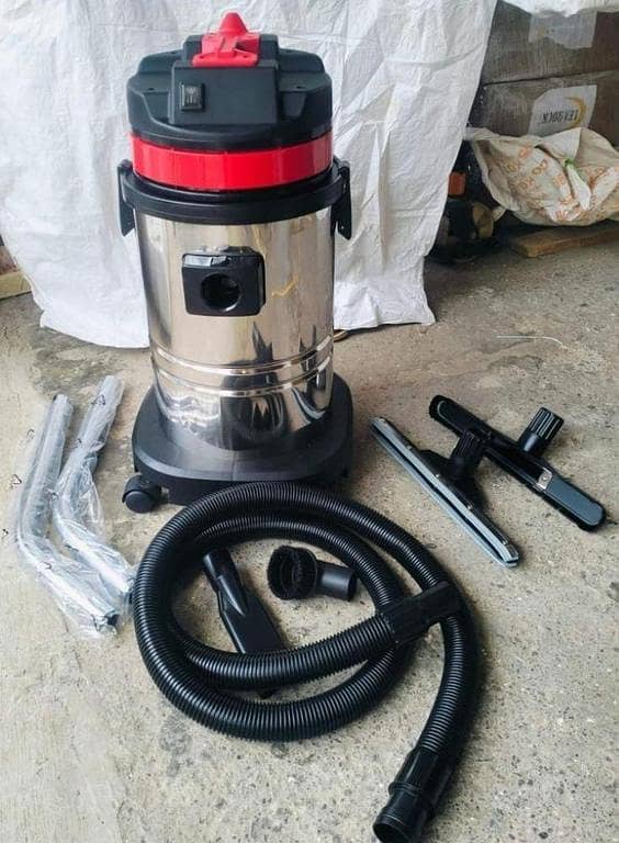 Industrial High Power - 1200 Watts Strong Suction Wet & Dry Vacuum Cleaner Machine 30 Liter Dust Capacity