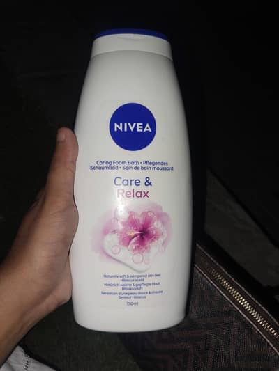 nivea care n relax bath foam