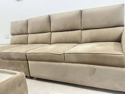 L shape sofa set