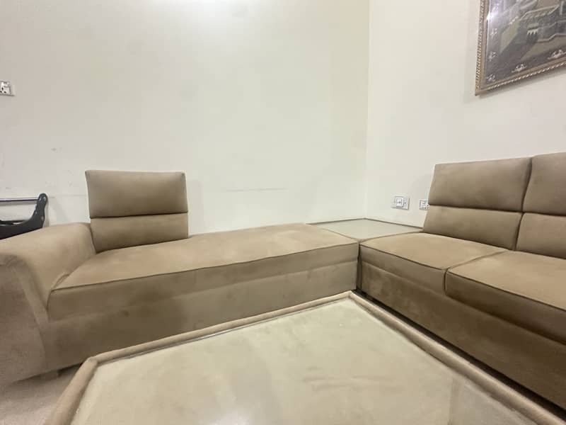 L shape sofa set 5
