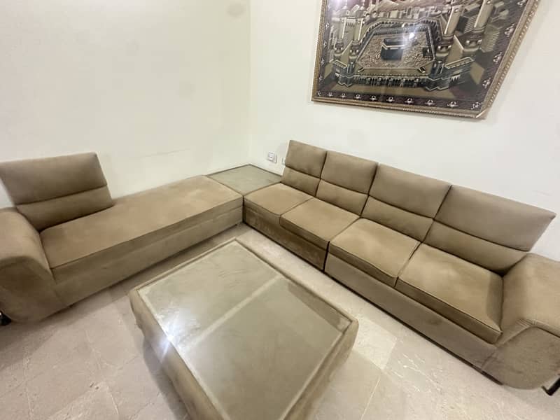 L shape sofa set 9