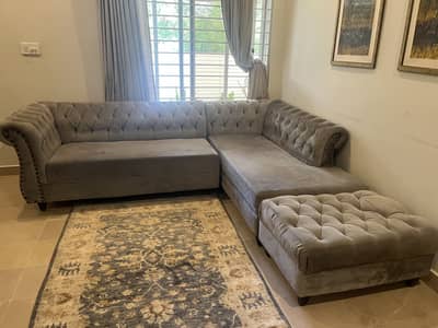L shaped 5 seater sofa