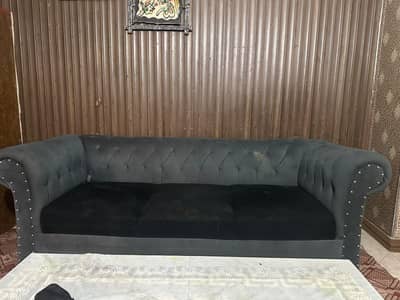 1 year used 3 and 1 seater sofa