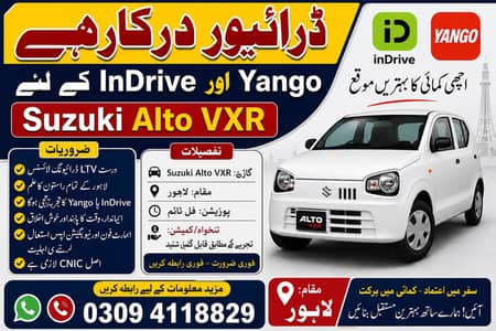 Drivers Require for Indrive and Yangoo