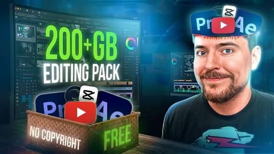 200 GB+ Video Editing Resource's Pack By SLIC Media