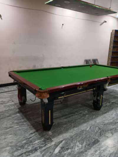 snooker table 5 by 10 double marbles