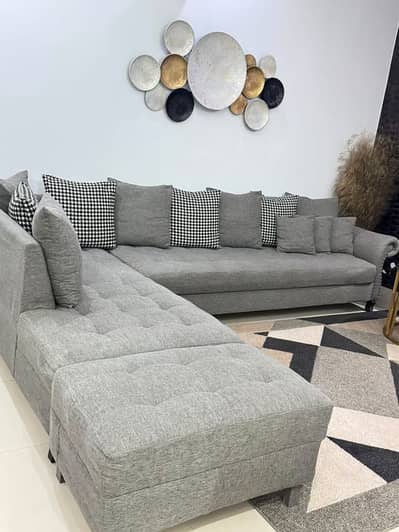 L shaped 7 seater sofa