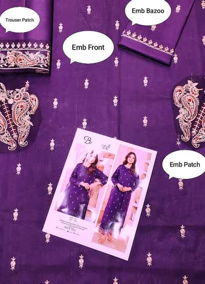 2 piece women's lawn suit for wedding and parties