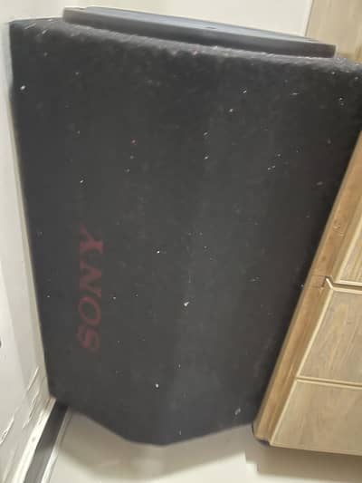 sony original woofer + Audio bank amplifier 4 channel