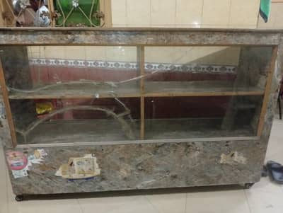 Wooden frame counter