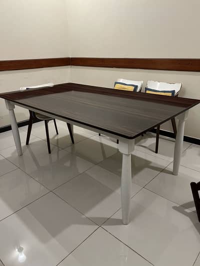 6-Seater Solid Wood Dining Table – Table Only