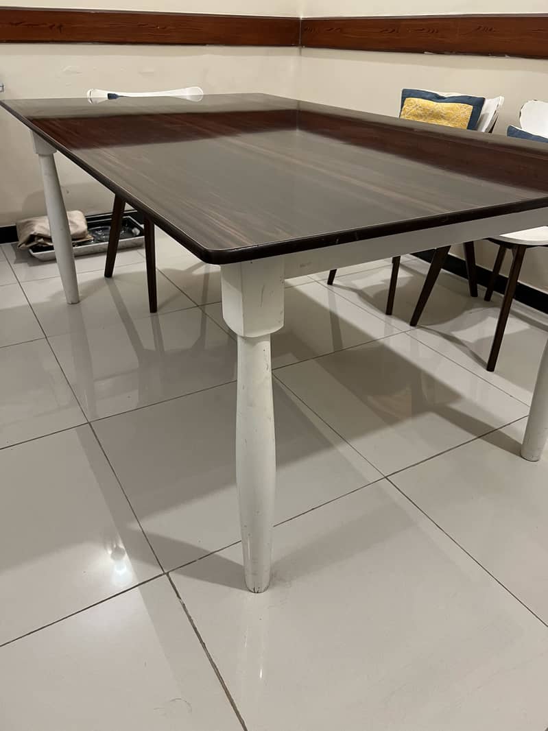 6-Seater Solid Wood Dining Table – Table Only 1