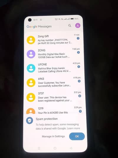 OPPO F21 Pro screen mai shade hai 8/128 exchange possible