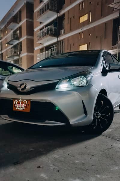 Toyota Vitz 2015 / 2018 Silver Original & Fully Loaded