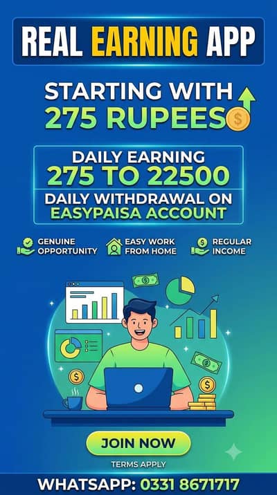 Online work Availble  daily withdraw easy paisa