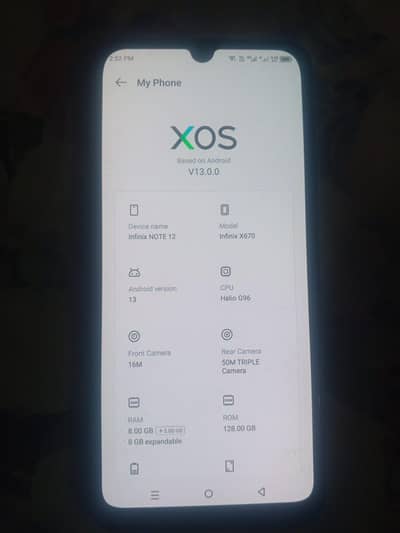 Infinix Note 12 G96 8gb 128gb