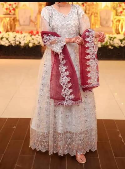 Light Grey Heavy Formal Dress for Sale - Wedding Wear