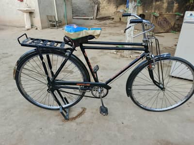 Bicycle with new tyres and tubes slightly used with good condition