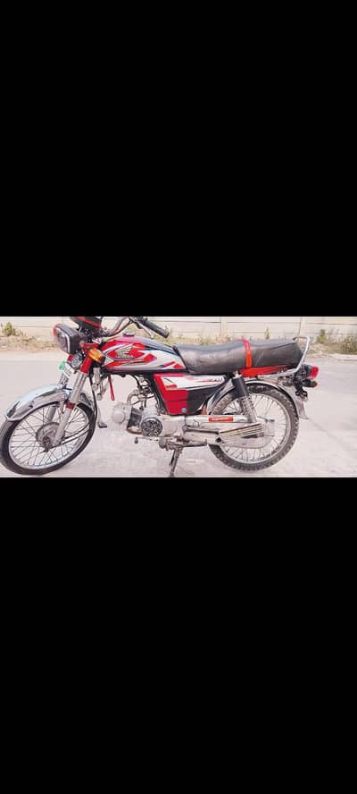 70cc bike honda model 2021 10/10 condition number in lahore