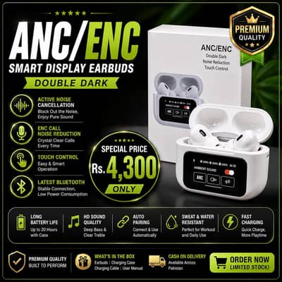 ANC/ENC Smart Display Earbuds Rs. 4300