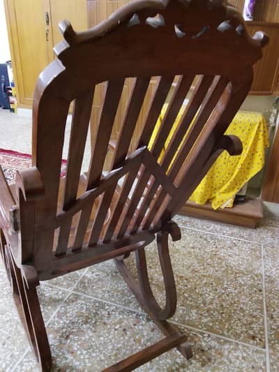 Wooden rocking chair