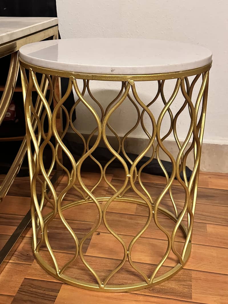 Marble Coffee table 3pc condition 10/10 0