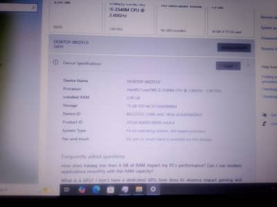 Lenovo i5 2nd Gen