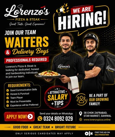 Job Opportunity for riders