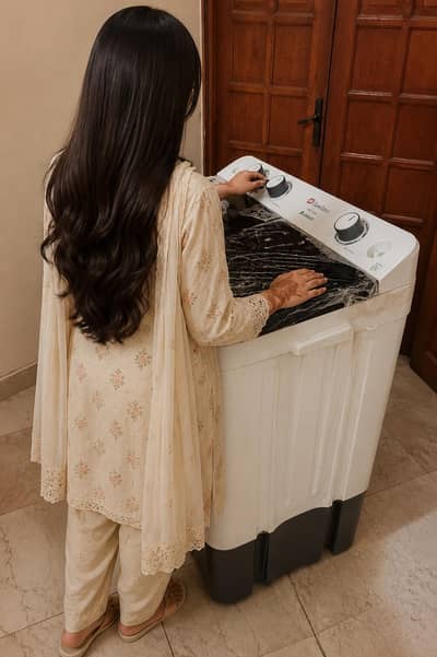 Dawlance Semi Auto Washing Machine In Warranty DW 7500 C 12 KG