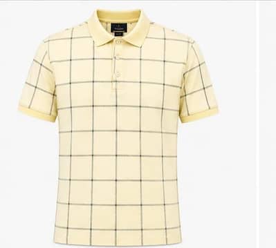 XL Men's Polo T-Shirt – Light Yellow