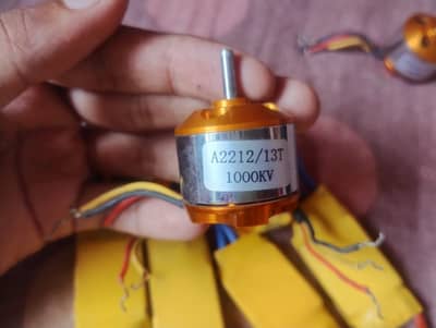Drone motors and lipo battery charger