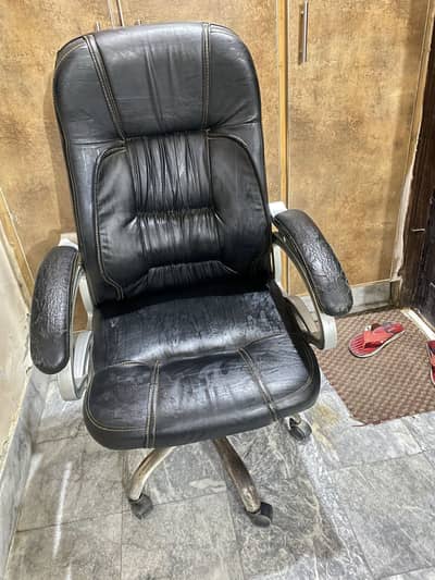 Leather Moving chair