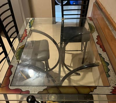 Dining table and 6 chairs for sale